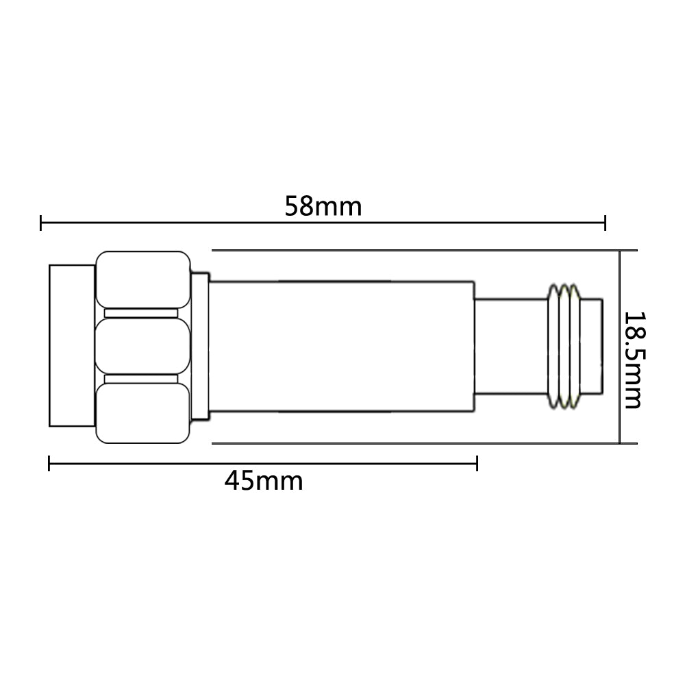 2W N-JK  RF Coaxial Attenuator DC-3G/6G 1-50dB avaliable