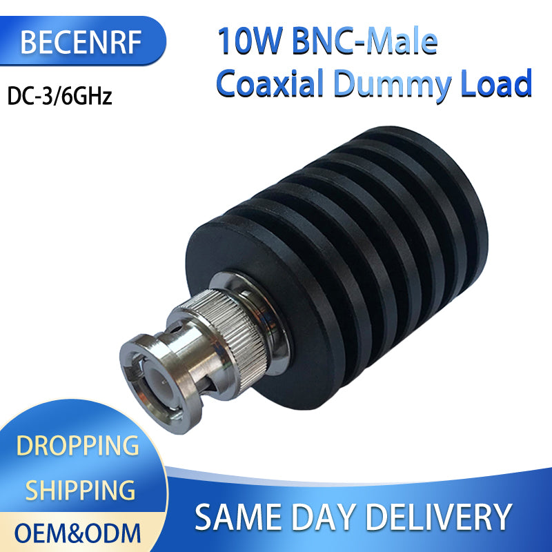 10W BNC-J Male RF Coaxial Dummy Load DC-3/6GHz