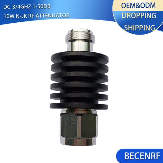 10W N Male to Female Attenuator 1-50dB Avaliable  DC-3GHz/4GHz 50ohm