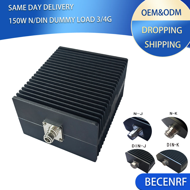 High Power 150W N/DIN 7/16 DC-3GHz/4GHz RF Microwave Coaxial Dummy Load