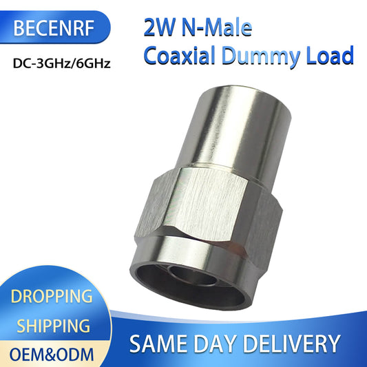 2W N-J Male DC-3/6/18GHz Coaxial Fixed Dummy Load Connector