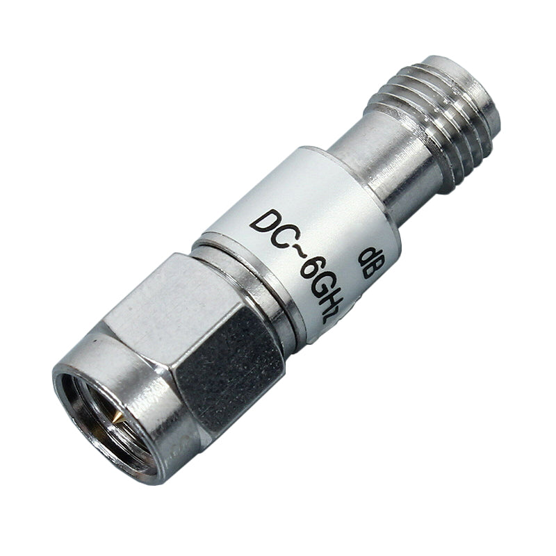 DC-8G Copper gold 2W SMA rf Fixed Attenuator 1/2/3/5/6/10/15/20/30/40/50/60dB  2 Watt