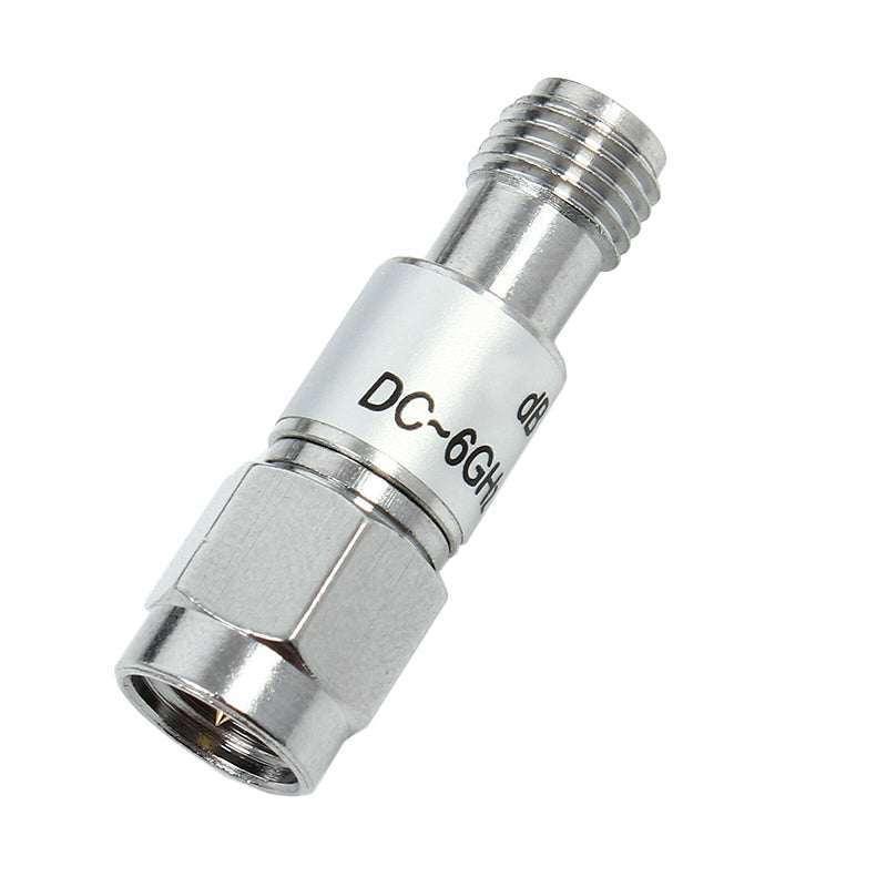 DC-8G Copper gold 2W SMA rf Fixed Attenuator 1/2/3/5/6/10/15/20/30/40/50/60dB  2 Watt