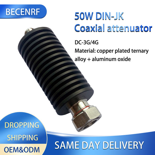 50W DIN Male N Female Attenuator DC-3GHz/4GHz 1-50dB Avaliable