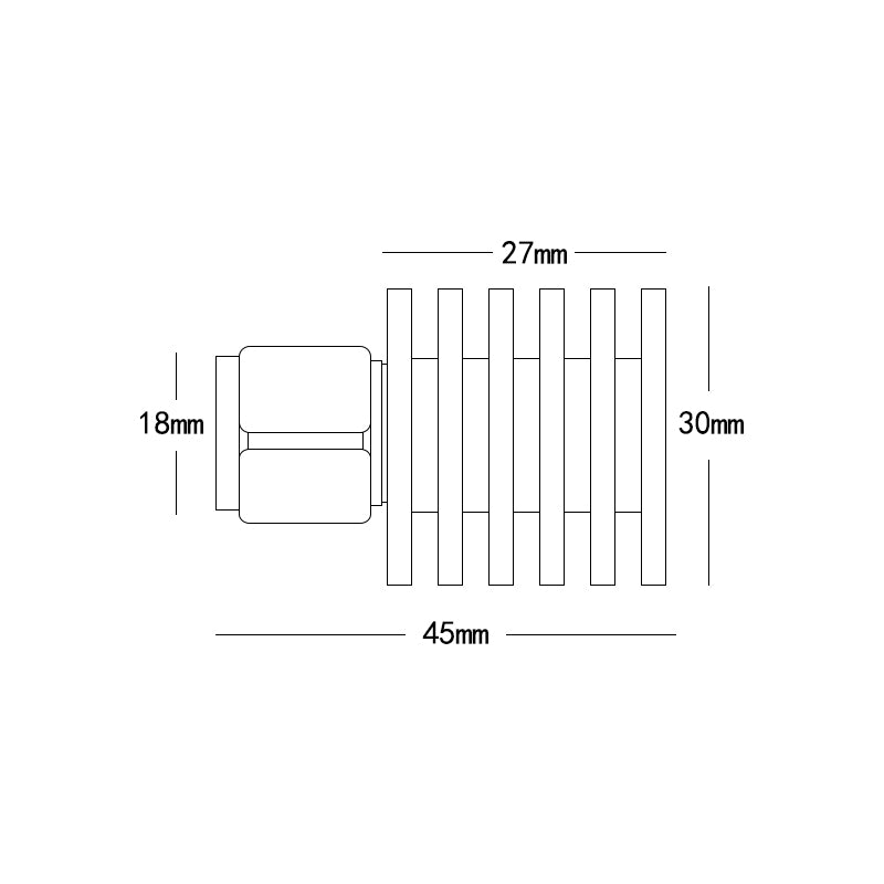 5W BNC-J DC-3/6GHz RF Coaxial Dummy Load Temination