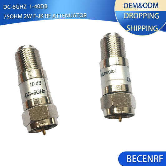 1pcs 75ohm SU Radio, Television, and British-Made F-fixed Attenuation Device DC-6GHz