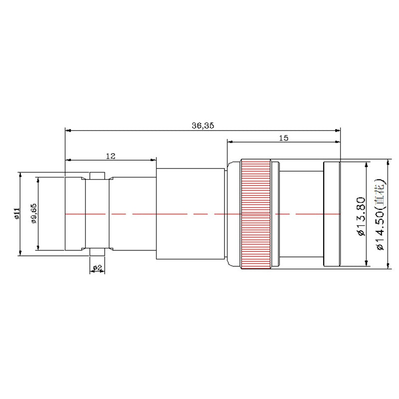 1pcs 3W BNC rf Coaxial Attenuator 1-40db 50Ω