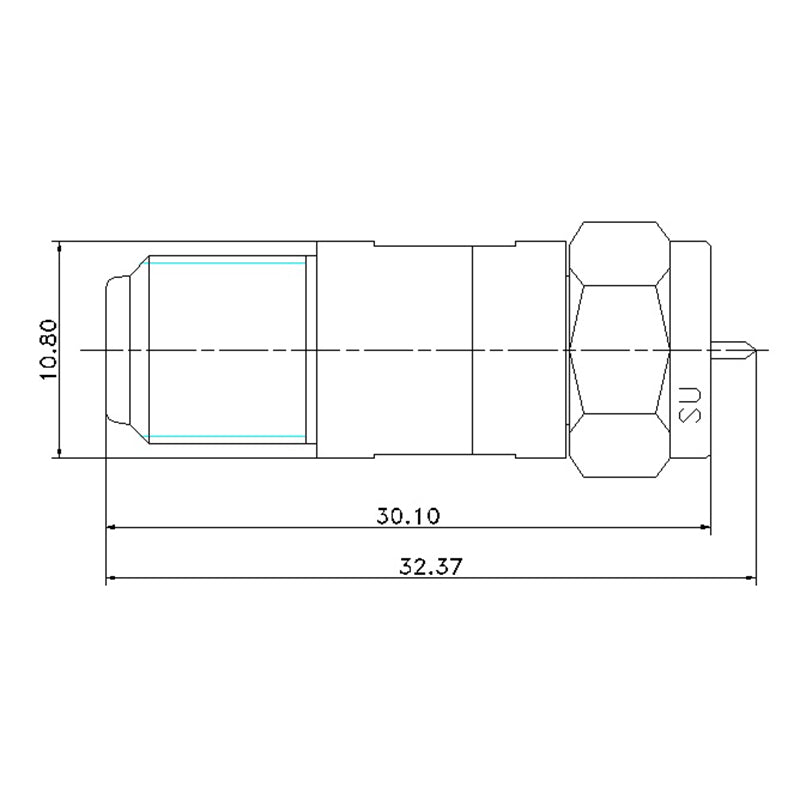 1pcs 75ohm SU Radio, Television, and British-Made F-fixed Attenuation Device DC-6GHz